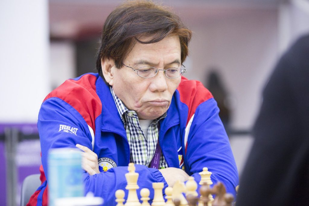 Grandmaster Eugene Torre (Photo via Baku Chess Olympiad Official Twitter Account @bakuchessol2016)